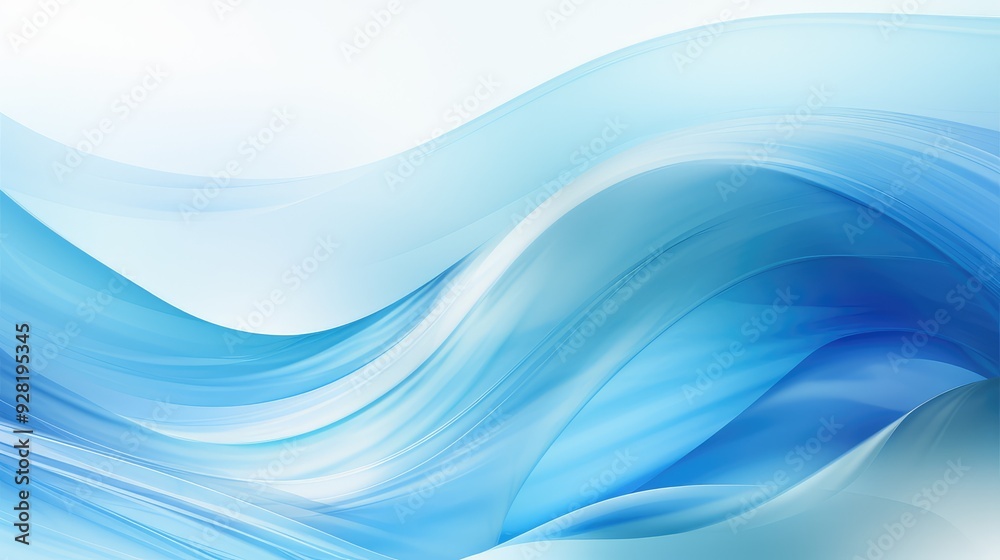 Obraz premium waves blue swirl backgrounds