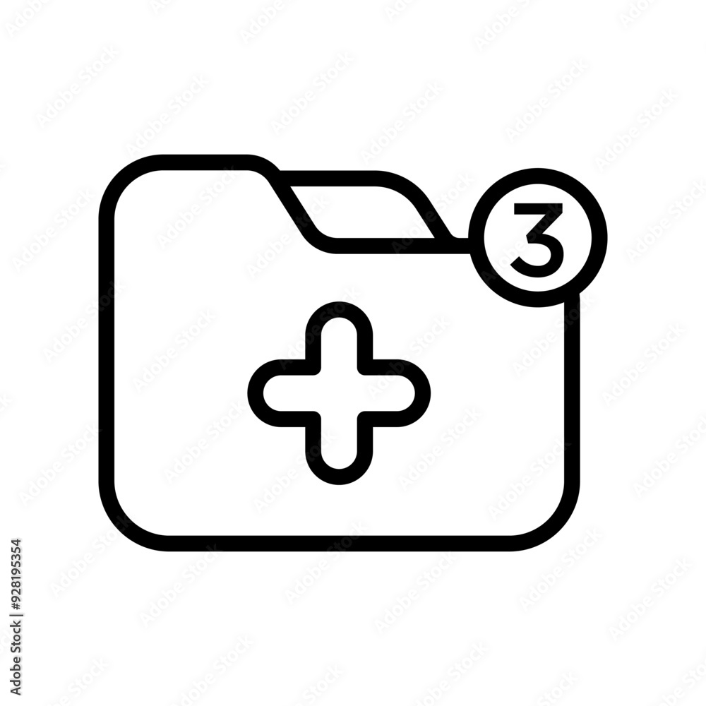 Obraz premium new folder icon design vector template
