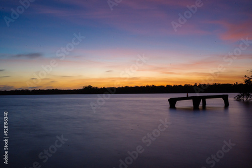 atardecer en el mar