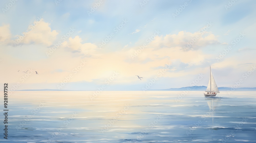 Fototapeta premium sailboat water ocean