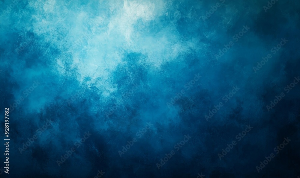 Obraz premium Abstract color gradient vignette blue color gradient background design, Generative AI
