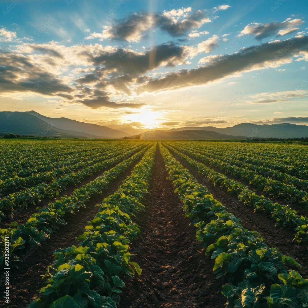 Beautiful amazing photo of countryside and field. Agriculture. Concept of life in the village. Nature. Rural landscape.