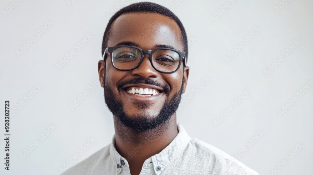 handsome confident cheerful black man smiling on white background handsome confident cheerful black man smiling on white background