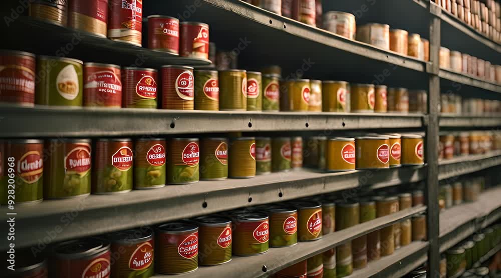 Canned Food Inventory in Shelter