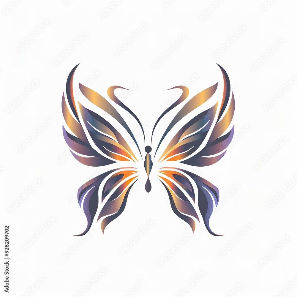 Elegant Gradient Butterfly Design Elegant Gradient Butterfly Design