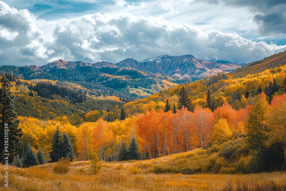 Colorful autumn fall foliage at the mountains Colorful autumn fall foliage at the mountains