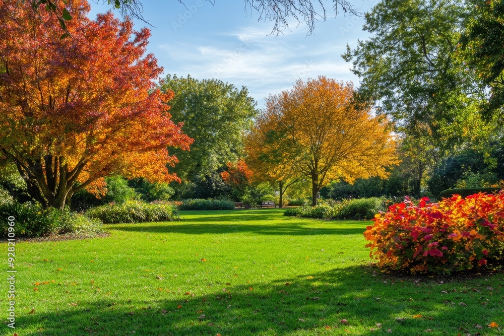Colorful autumn fall foliage at the park Colorful autumn fall foliage at the park