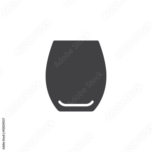 Wine glass vector icon
