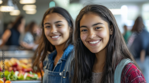 Young Indigenous american kids in school as students