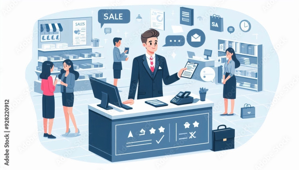 sales in the mart , vector art sales in the mart , vector art
