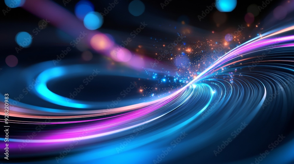 quantum phenomena in abstract form with quantum particles and energies moving through complex structures quantum phenomena in abstract form with quantum particles and energies moving through complex structures