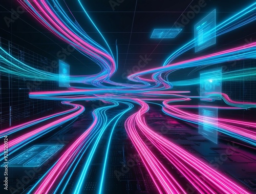 Neon AI Data Streams