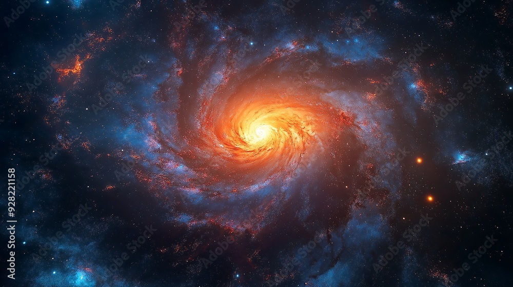 Cosmic Spiral Galaxy. Cosmic Spiral Galaxy.