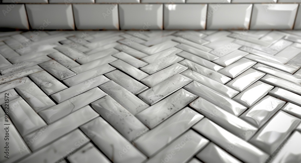 Fototapeta premium Modern Subway Tile Backsplash Design