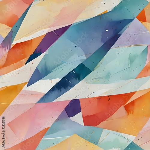 Vibrant Abstract Art in the Style of a Seamless Pattern
