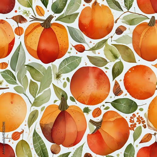 Autumn Harvest Seamless Pattern