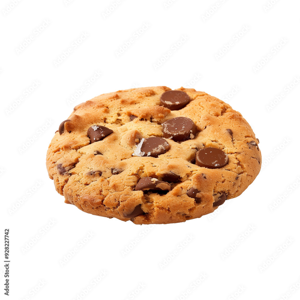Cookie with chocolate chips, isolated, transparent background, png Cookie with chocolate chips, isolated, transparent background, png