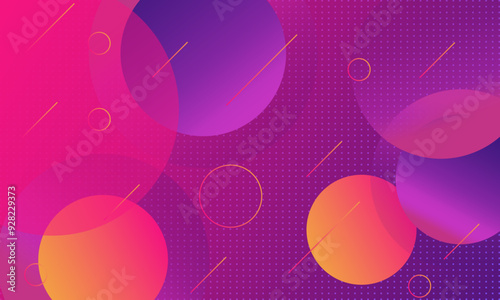 Geometric abstract background. Gradient colorful background template banner. Futuristic technology concept. Dynamic geometric shapes composition. Suit for poster, cover, banner, brochure, website