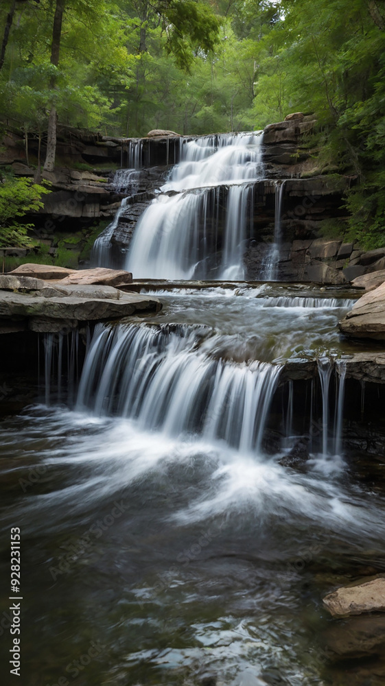 Fototapeta premium waterfall in the forest