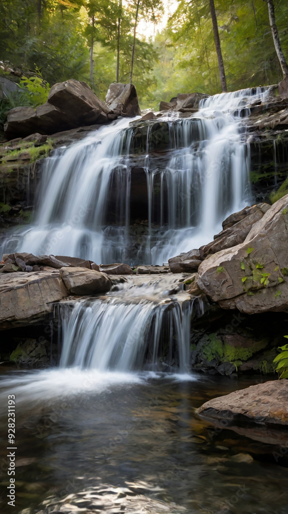 Fototapeta premium waterfall in the forest