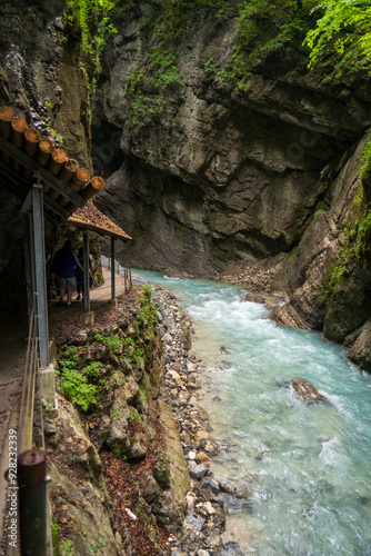 Partnach Gorge in Garmisch-Partenkirchen, in Bavaria, Germany photo