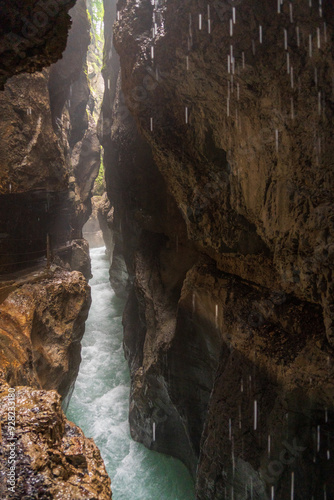 Partnach Gorge in Garmisch-Partenkirchen, in Bavaria, Germany photo