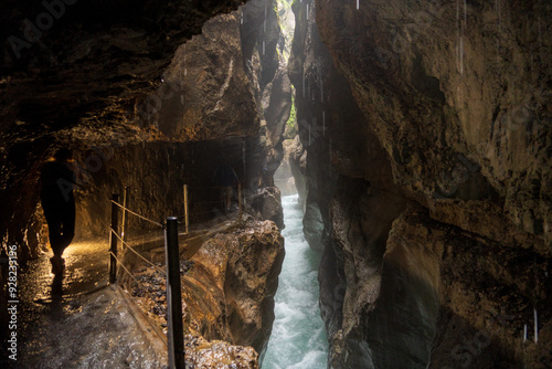 Partnach Gorge in Garmisch-Partenkirchen, in Bavaria, Germany photo