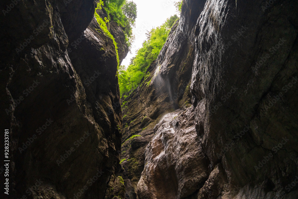 Fototapeta premium Partnach Gorge in Garmisch-Partenkirchen, in Bavaria, Germany