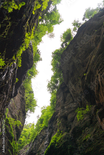 Partnach Gorge in Garmisch-Partenkirchen, in Bavaria, Germany photo