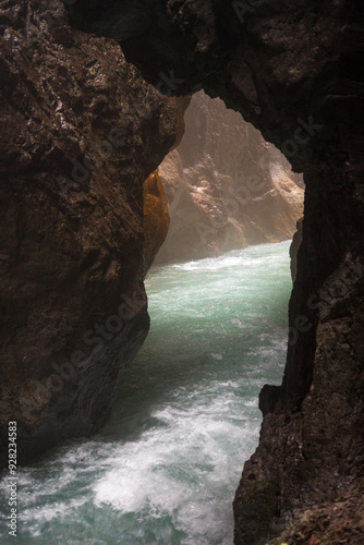Partnach Gorge in Garmisch-Partenkirchen, in Bavaria, Germany photo