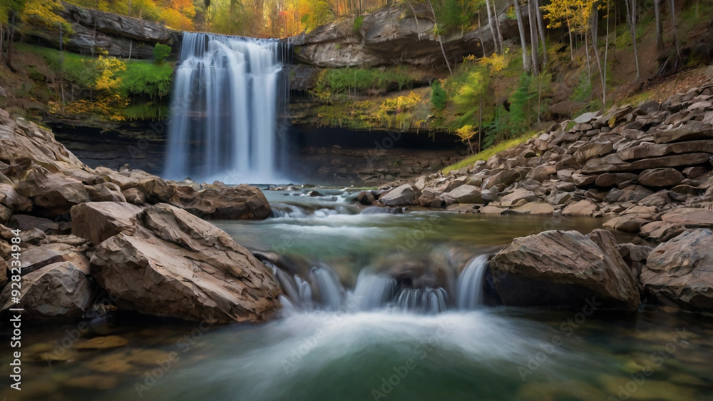 Fototapeta premium waterfall in the forest