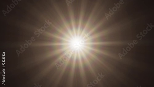 Bright Sun Rays slowly shrinking in size [4K]