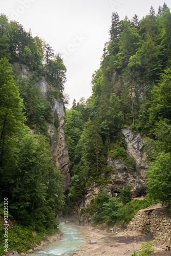 Partnach Gorge in Garmisch-Partenkirchen, in Bavaria, Germany photo