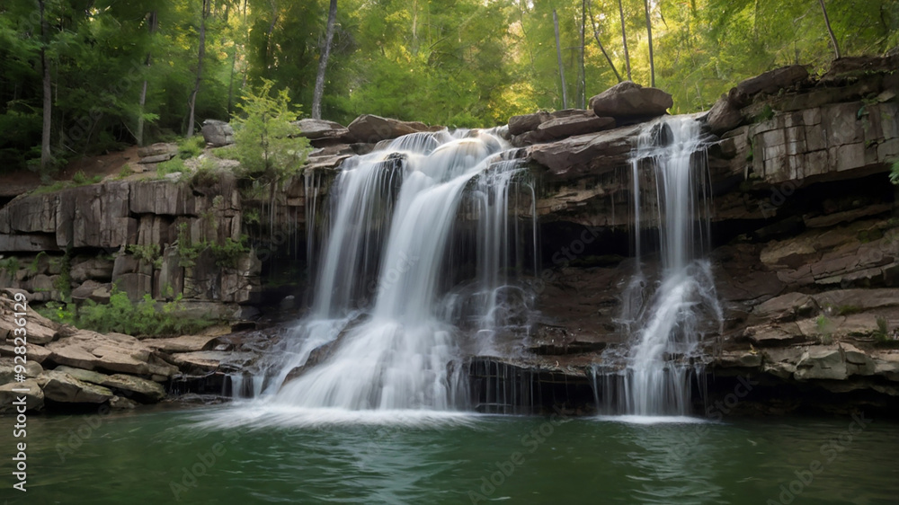 Fototapeta premium waterfall in the forest