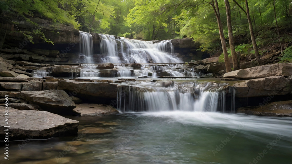 Fototapeta premium waterfall in the forest