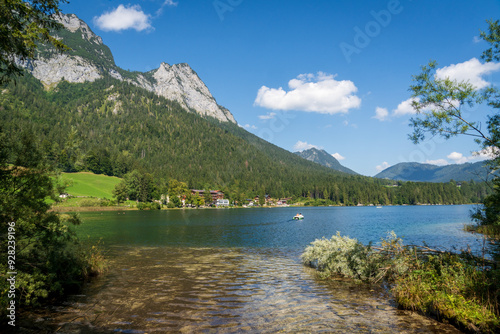 Hintersee Lake and Ramsau in the Bavarian Alps, Germany