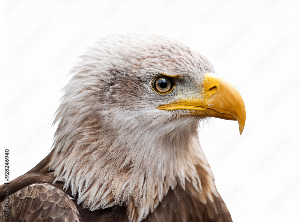 Fototapeta premium eagle isolate on white background.