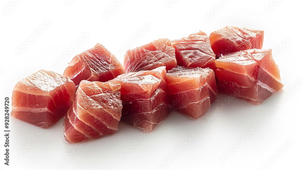 Freshwater fish fillets. Isolated on white background. Freshwater fish fillets. Isolated on white background.