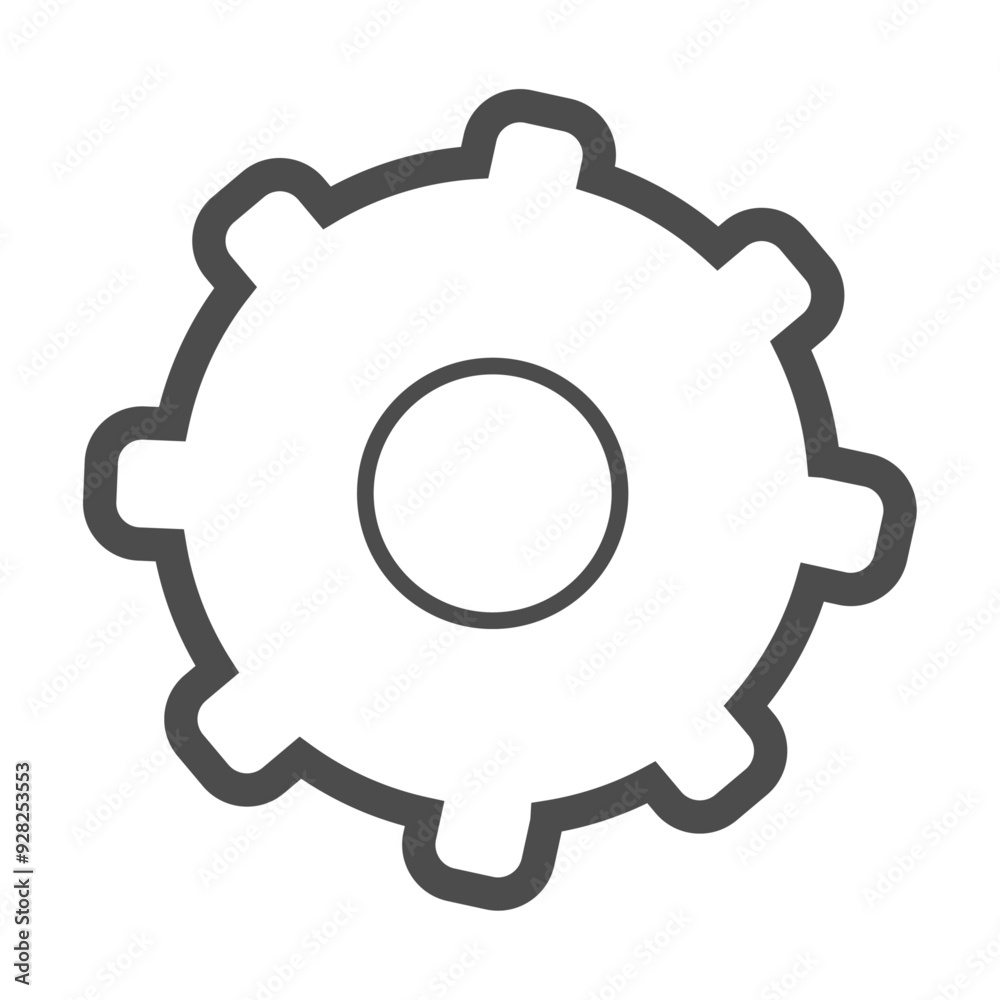 Elegant mechanical gear wheel motion on white background Elegant mechanical gear wheel motion on white background