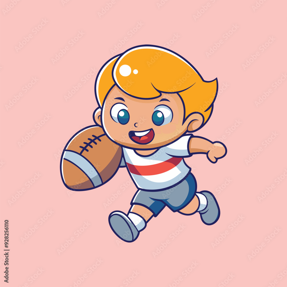cute boy playing cartoon vector illustration cute boy playing cartoon vector illustration