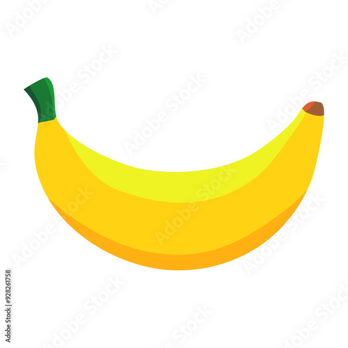 one yellow banana