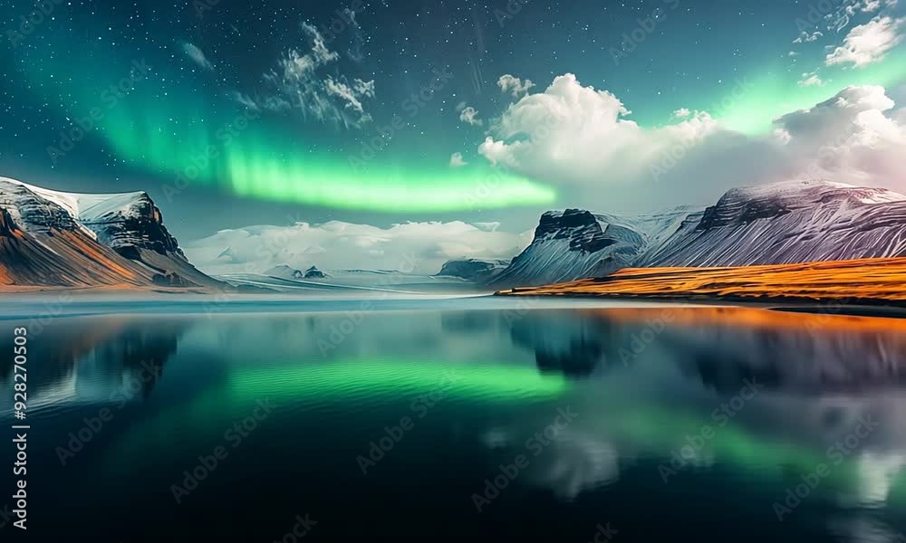 Spectacular displays of the northern lights dance across the sky ...