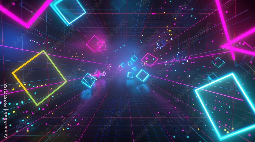 Neon Light Tunnel Neon Light Tunnel
