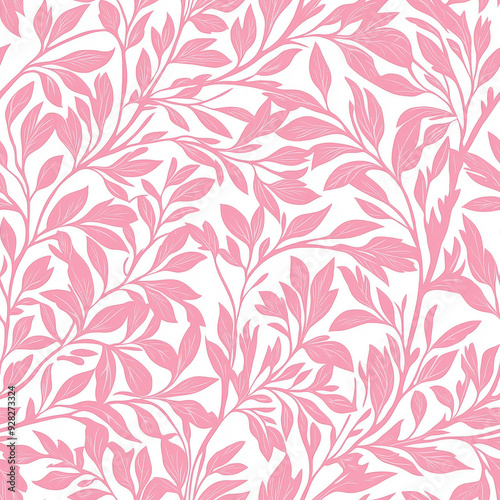 Vibrant Pink and White Floral Pattern