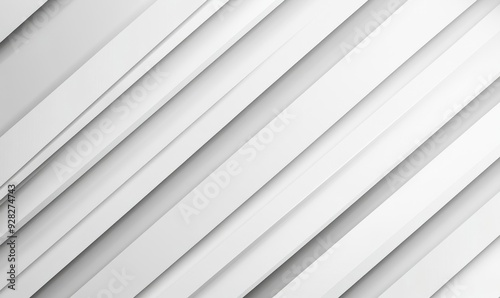 White luxury background with grey shadow diagonal stripes. Light elegant dynamic abstract BG. Trendy geometric neumorphism. Universal minimal 3d sale modern backdrop. deluxe business, Generative AI