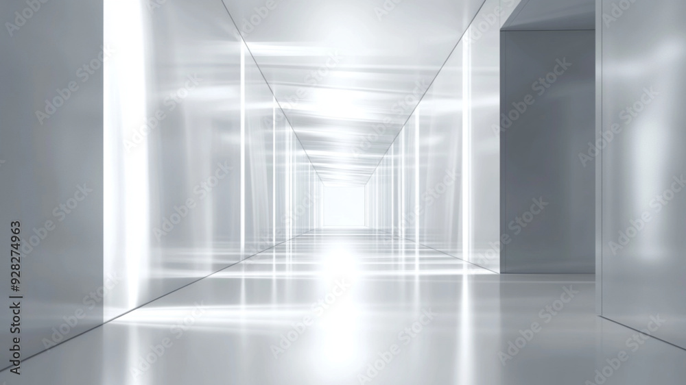 Fototapeta premium lite glow transparent matt white clean minimalist abstract technology background futuristic, technology light