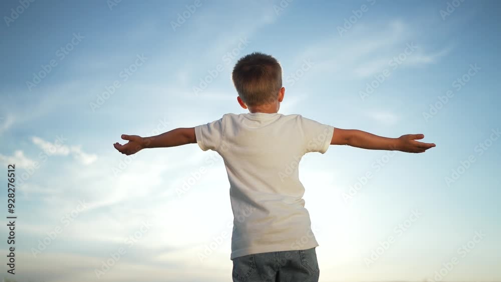 Silhouette in prayer. Child embracing religion and dream. Back view of child expressing faith. Child silhouette dreaming in nature. Religion and dreams in child silhouette. Peaceful moment dream. Silhouette in prayer. Child embracing religion and dream. Back view of child expressing faith. Child silhouette dreaming in nature. Religion and dreams in child silhouette. Peaceful moment dream.