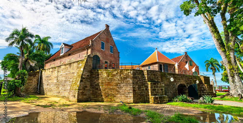 Fototapeta premium Fort Zeelandia in Paramaribo. UNESCO world heritage in Suriname