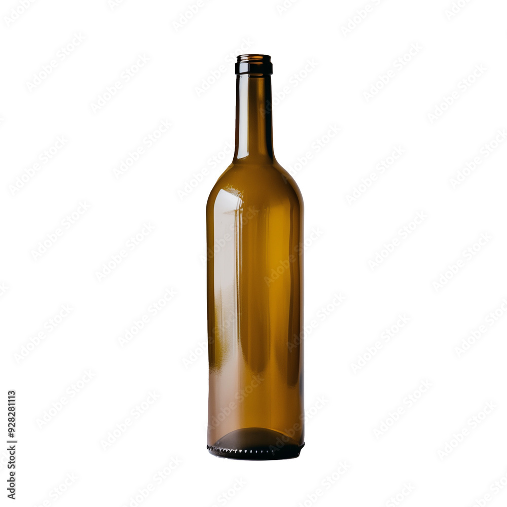 Orange transparent wine bottle, isolated, transparent background, png Orange transparent wine bottle, isolated, transparent background, png
