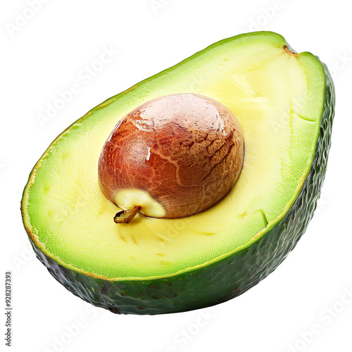 Avocado isolated on a transparent background photo